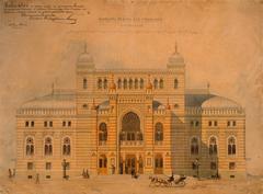 Draft of Georgian National Opera Theater from 1881