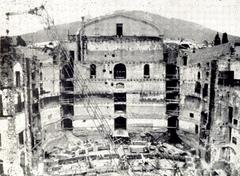 Burned Tbilisi Opera and Ballet Theatre after 1874 fire