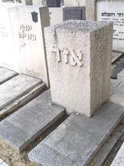 Tomb of Azar Alexander Ziskind Rabinovitch in Trumpeldor cemetery Tel Aviv