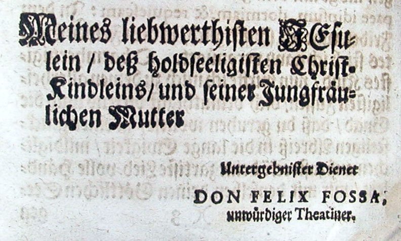 Page excerpt from the 1718 book Bethlehem Gloriosum showing historical text in old German script