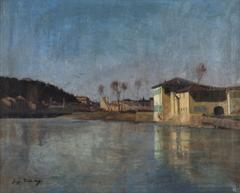 View of the surroundings of Florence with a house of Victor Hugo