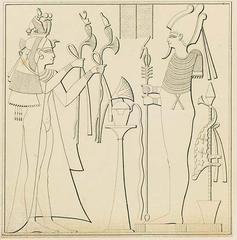 Portrait of one of Ramesses III's queens from the tomb of Prehirwenemef