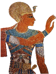 Ancient Egyptian statue of Ramses III
