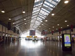 Alicante Terminal Train Station exterior with modern architectural design