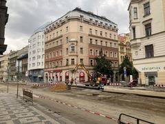 View from Vltavská to Bio Oko cinema
