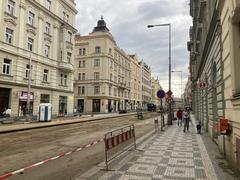 Bridge view from Vltavská to Bio-Oko cinema in Prague