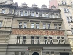 View from Vltavská to Bio Oko cinema in Prague