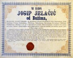 Proclamation by Ban Josip Jelačić abolishing serfdom in the Kingdom of Croatia dated April 25 1848