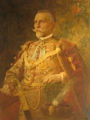 Painting of Adolf Mošinski, mayor of Zagreb, by Celestin Medović
