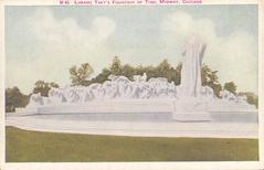 Lorado Taft's Fountain of Time sculpture at Midway Plaisance in Chicago