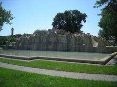 Fountain of Time sculpture on the Midway Plaisance in Washington Park Chicago