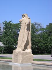Fountain of Time sculpture on Midway Plaisance in Washington Park Chicago