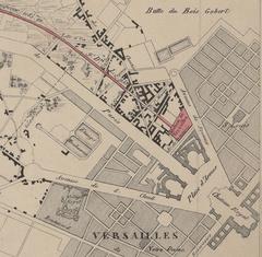 1838 situational plan of Versailles Rive Gauche train station