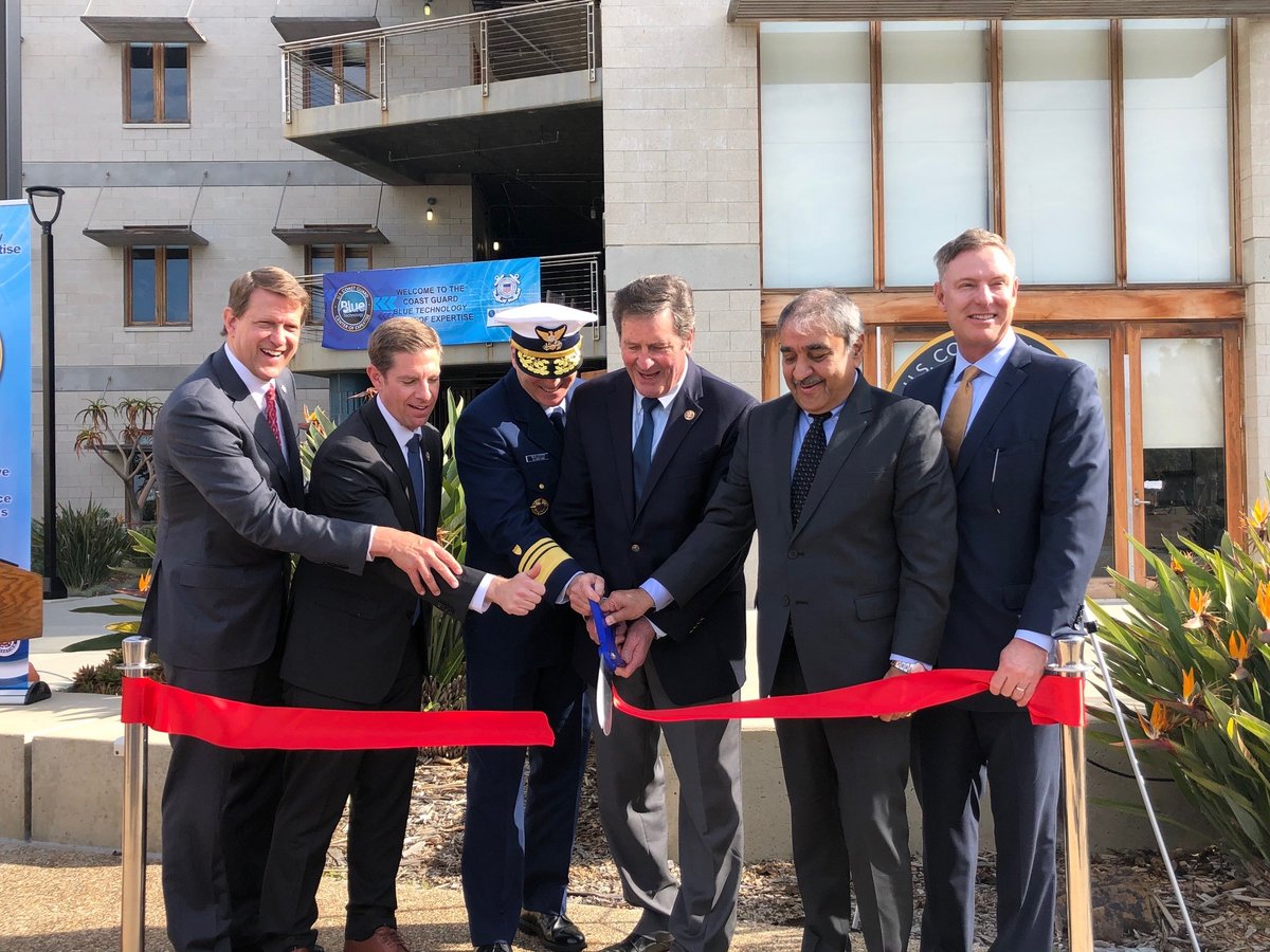 Keynote speech at ribbon cutting for UC San Diego Coast Guard Blue Tech Center of Expertise groundbreaking