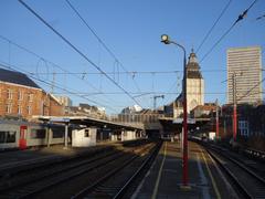 Brussels Chapel railway station platforms and tracks looking north