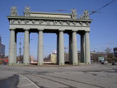Moscow Triumphal Gate in Saint Petersburg on a clear day