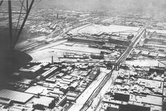 View from Ilya Muromets statue to Zabalkansky Avenue and Moscow Triumphal Gate in Saint Petersburg, Russian Empire