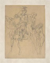 Sketch for Delacroix's painting of Marphise, 1262