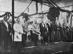 Ceremony of laying the foundation stone of Shanyavsky University in Moscow with city officials and dignitaries