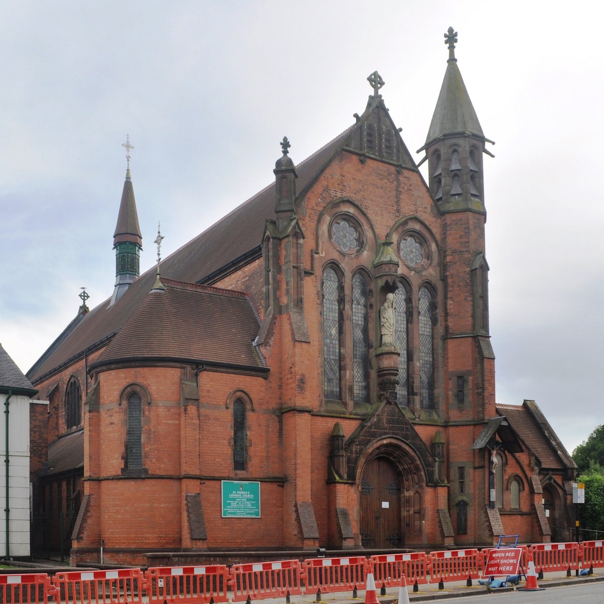 St Patrick's Church listed building on Dudley Road in Winson Green, August 2024