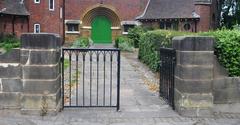 Gates of Friends Meeting House, a listed building in Bournville