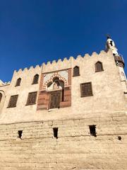 Luxor Temple in Luxor, Egypt with Abu Haggag Mosque on top of ancient ruins