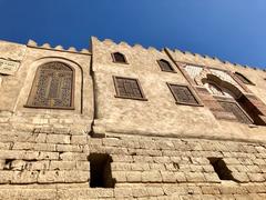 Luxor Temple in Egypt with Abu Haggag Mosque atop ruins