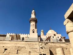 Luxor Temple with Abu Haggag Mosque atop ruins in Luxor city
