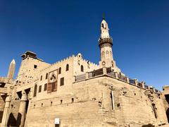 Luxor Temple ancient Egyptian temple with Abu Haggag Mosque atop, located in the city of Luxor, Egypt