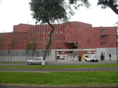 Back entrance of the University of the Pacific in Lima Peru