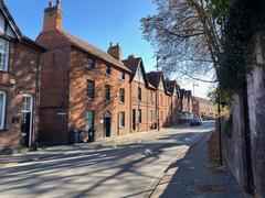East side of Coleshill Street in Sutton Coldfield showing Church House in Birmingham, UK