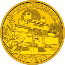 2004 Austrian 100 Euro Secession front coin