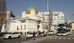 Secession building with golden dome in Vienna
