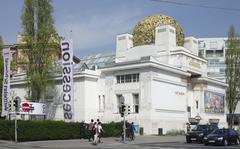 Secession building in Vienna with distinctive dome and architectural details