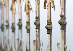 Iron railing of the former Alsterpavilion at the Museum of Hamburg History