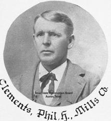 Portrait of Phil H. Clements during Texas 26th Legislature in 1899