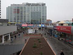 Budějovická metro station atrium with modern architecture and clean design