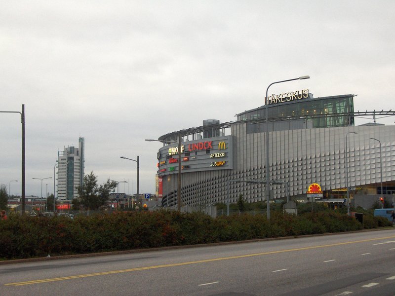 Itis shopping mall in Helsinki Finland viewed from north-west