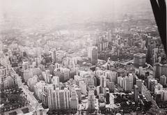 Aerial view of São Paulo cityscape with dense buildings and greenery