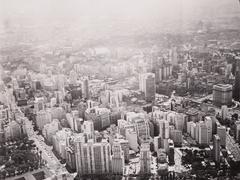 Aerial view of São Paulo city showing buildings and streets