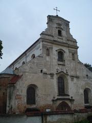 Franciscan Church of Assumption of the Blessed Virgin Mary main facade in Vilnius