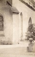 Franciscan Monastery and Church of the Assumption of the Blessed Virgin Mary in Piaski, Vilnia, historic black and white photograph from 1912