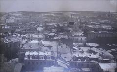 Historic street view of Vilnius, Božfala Street in 1916