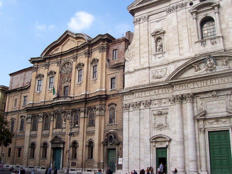 Oratorio dei Filippini building near Santa Maria in Vallicella, Rome
