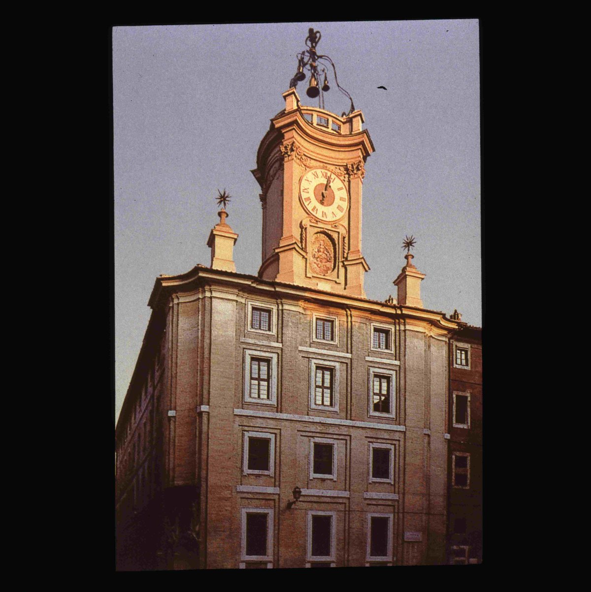 Torre dell'Orologio clock tower at Oratorio dei Filippini in Rome before 1976