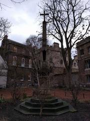 Cross In The Churchyard Of The Destroyed Church Of All Saints