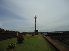 Flagpole atop Kannur Fort in Kerala, India