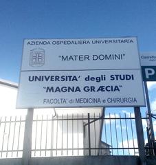 Signboard 'Mater Domini' at Università degli Studi Magna Græcia di Catanzaro Policlinico Viale Campanella