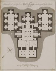 Historical map of the Catacombs of Necropolis at Alexandria surveyed in 1813