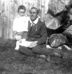 Giacomo Matteotti with his son